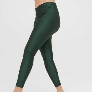 Aerie Crossover ribbed shiny legging